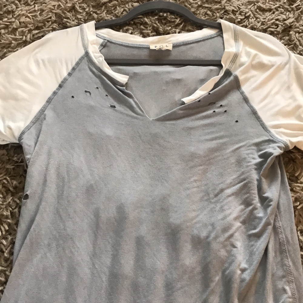 Distressed baseball tee - Picture 2 of 4